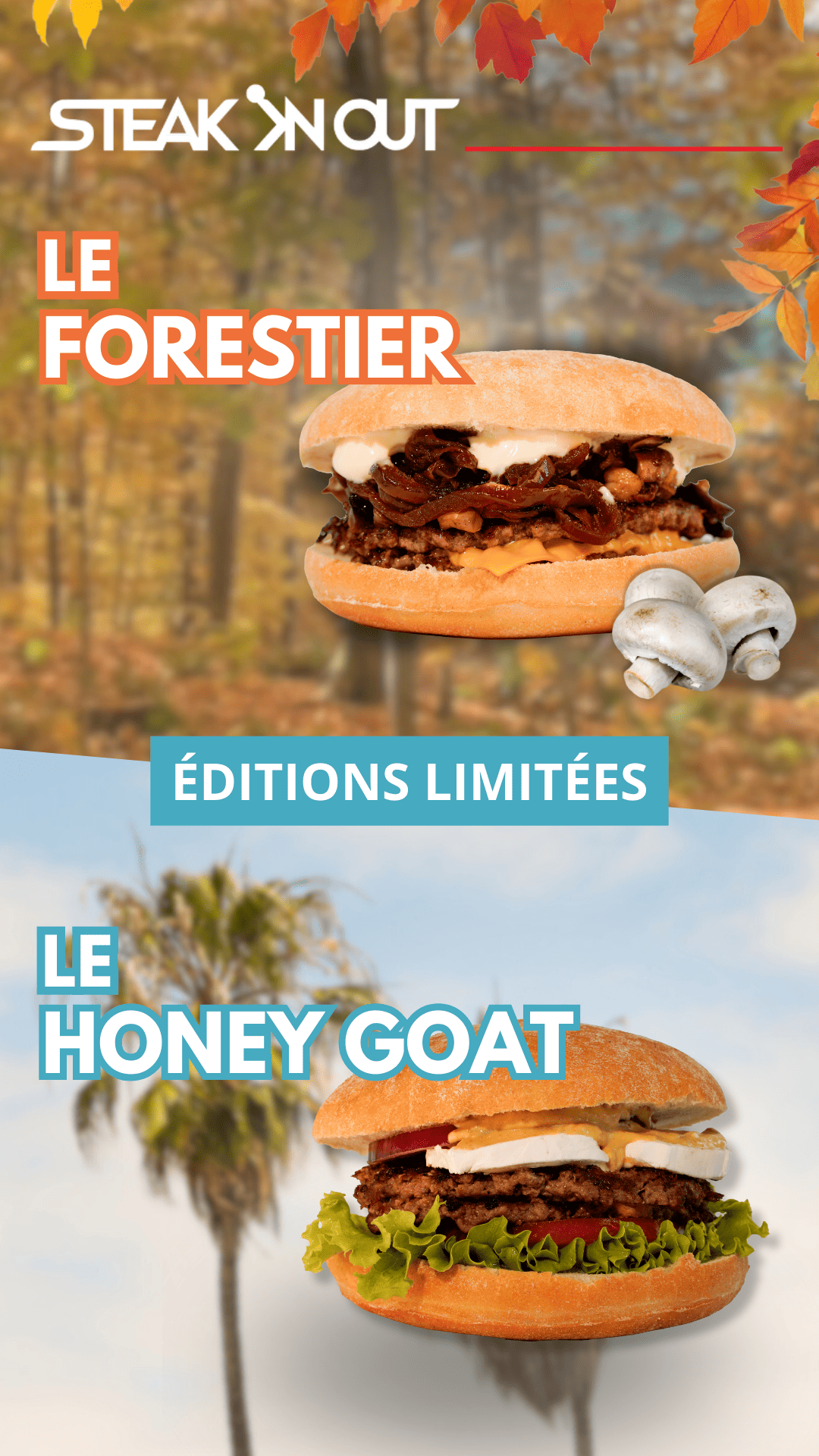 BURGERS AUTOMNE – forestier & honey goat2 BURGERS AUTOMNE - forestier & honey goat2