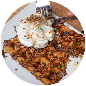 gaufres steak in out